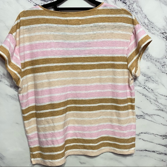 Madewell Skyline Stripe V-Neck Tee - Picture 6 of 7